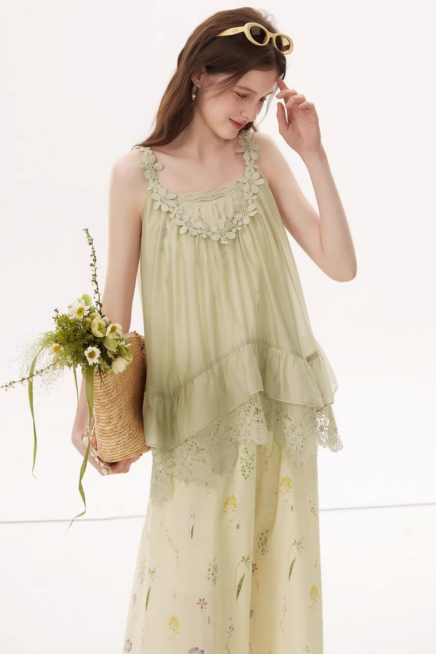 Spaghetti Strap Holiday Dress Set