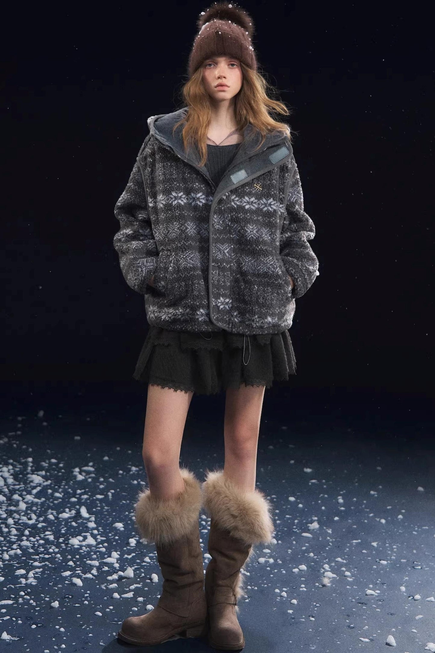 Jacquard Polar Fleece Jacket