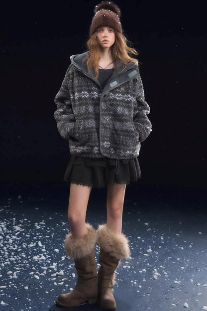 Jacquard Polar Fleece Jacket