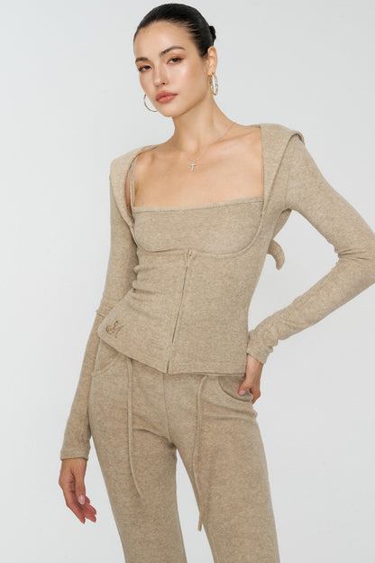 Girl Devil Horn Fleece Set-Up