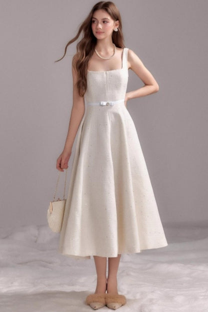 Moonlight Wool Sequin Camisole Dress