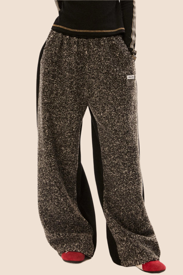 Retro Woolen Wide-Leg Pants