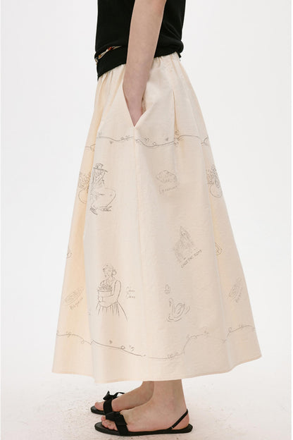 Summer Pleated Skirt