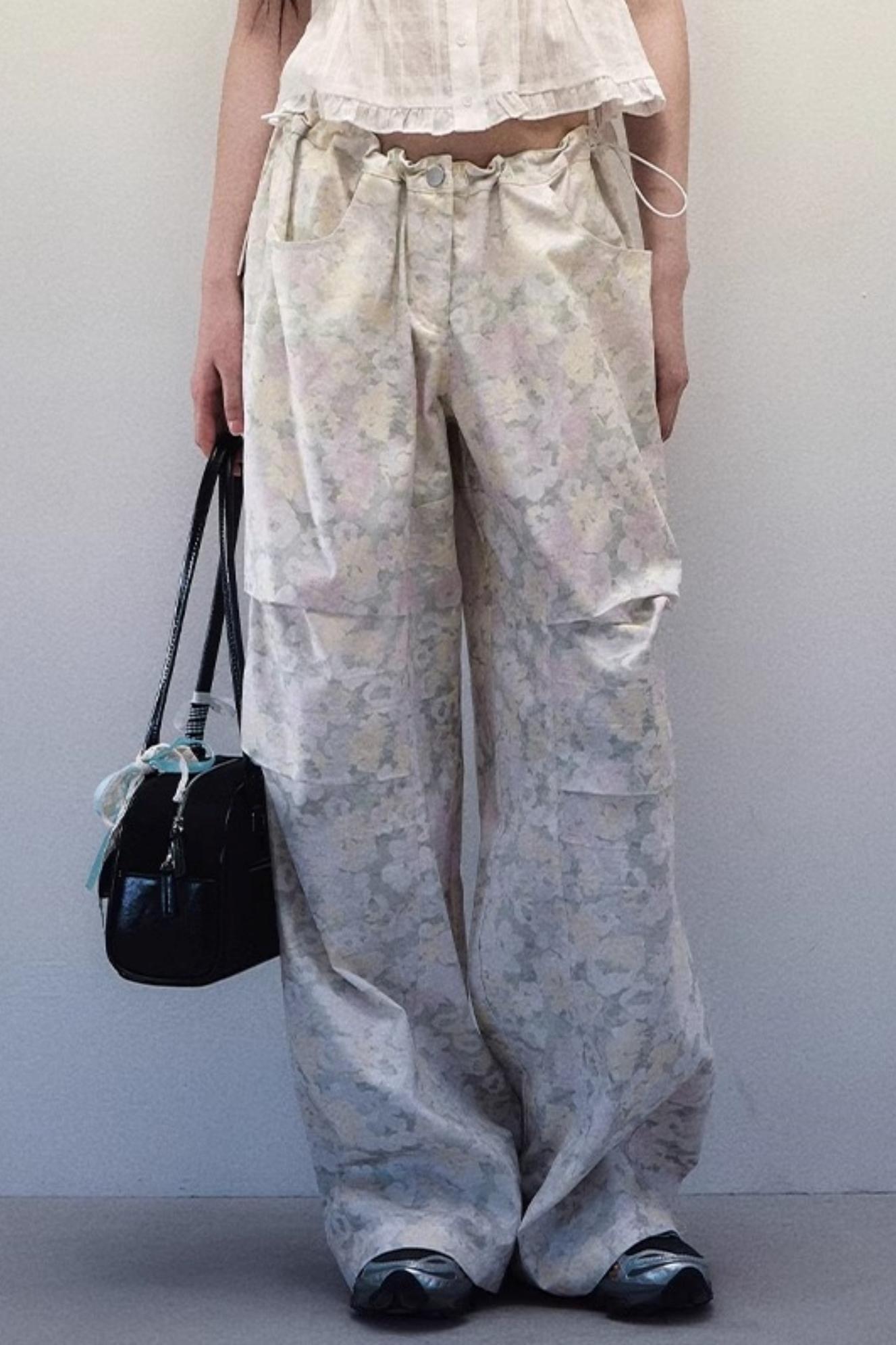 Breeze Floral Wide-Leg Pants