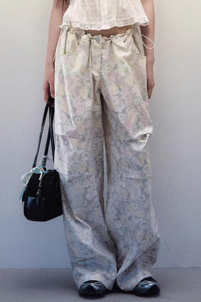 Breeze Floral Wide-Leg Pants