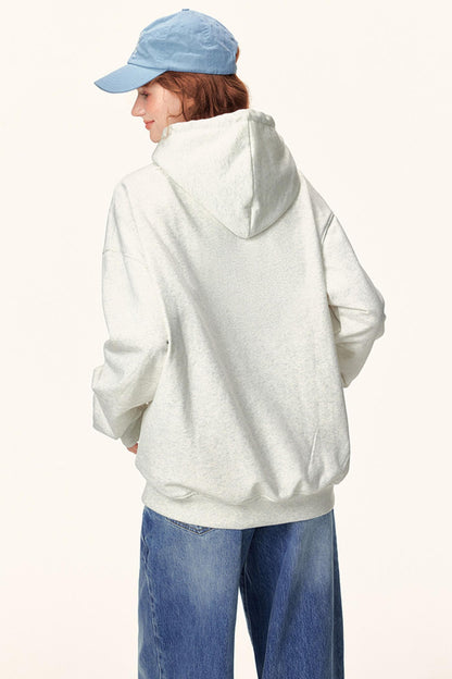 Symbol Print Hooded Sweatshirt