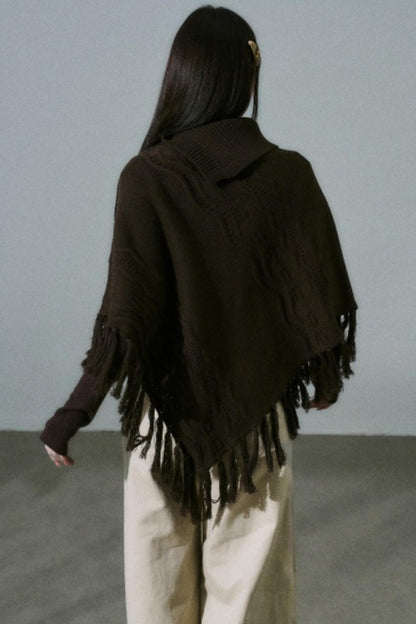 Lost Forest Wool Shawl Cape