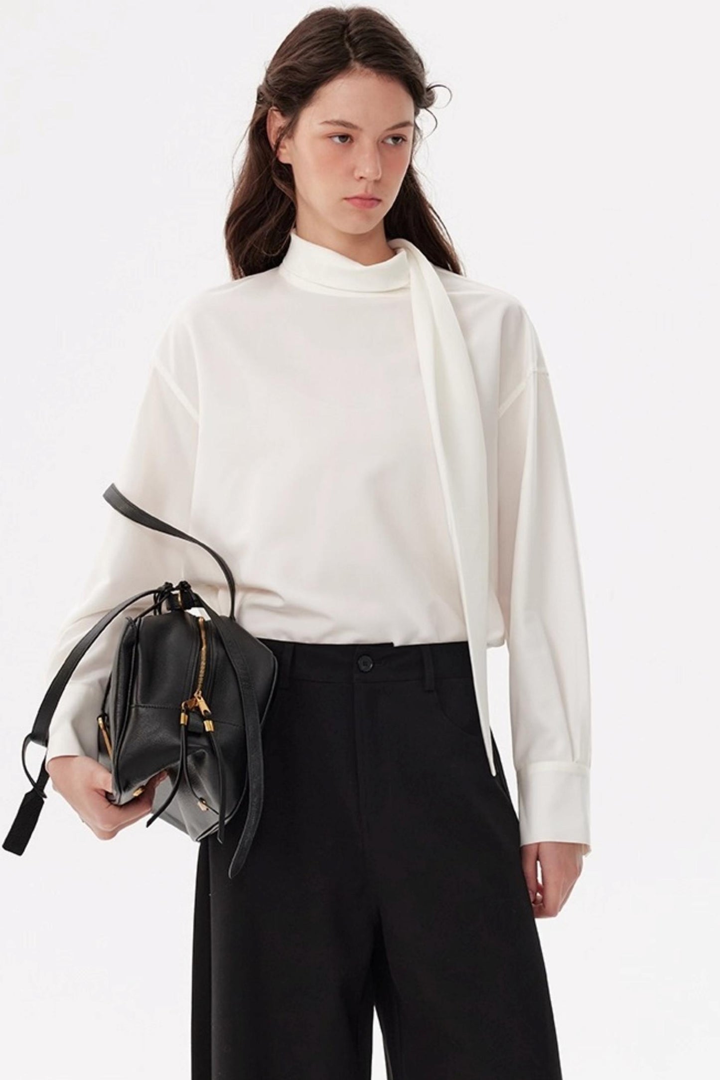 Fashionable Streamer Long-Sleeved Shirt