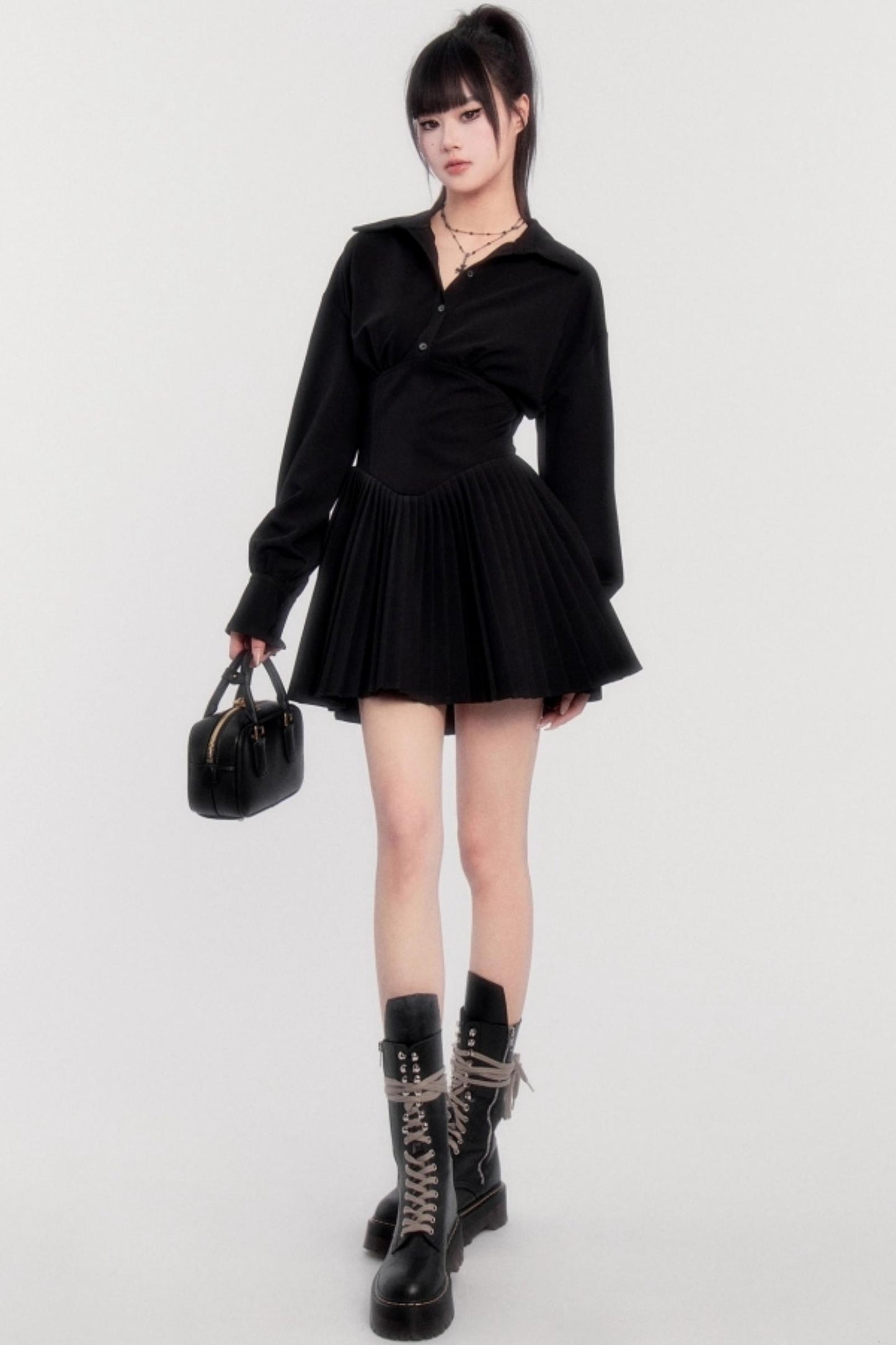 Revival French Pleated Dress