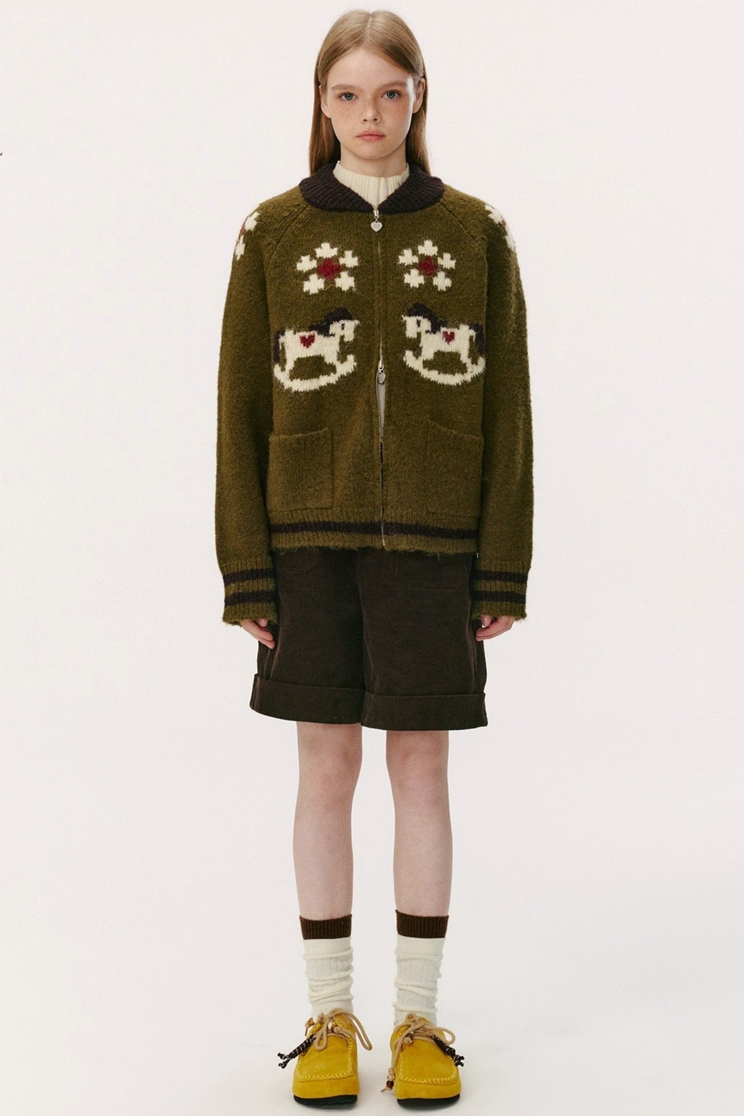 Heart Pony Knitted Cardigan