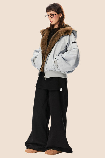 Fake Two-Piece Loose Sweatpants