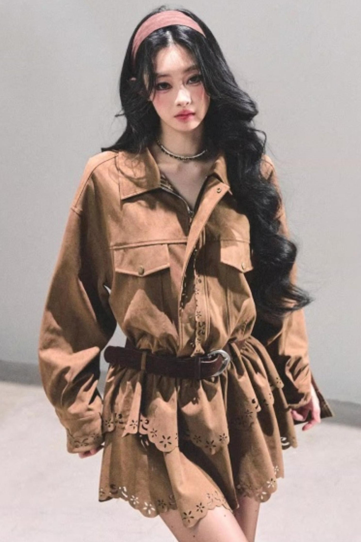 Cowhide Velvet Winter Dress