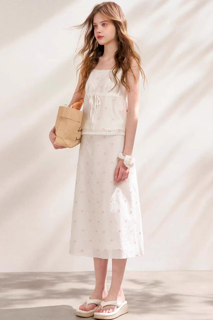 Silken Halter Skirt Set-Up