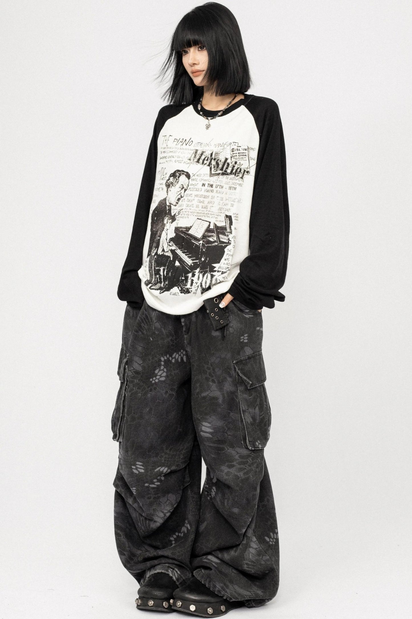 Retro Long-Sleeved T-Shirt