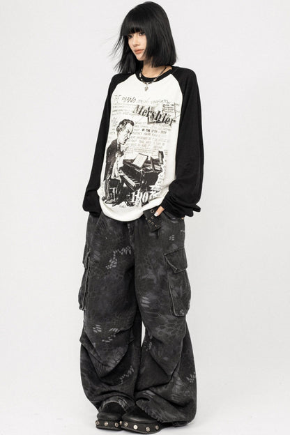 Retro Long-Sleeved T-Shirt