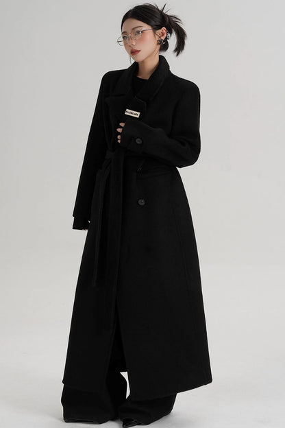 Temperament Long Wool Coat