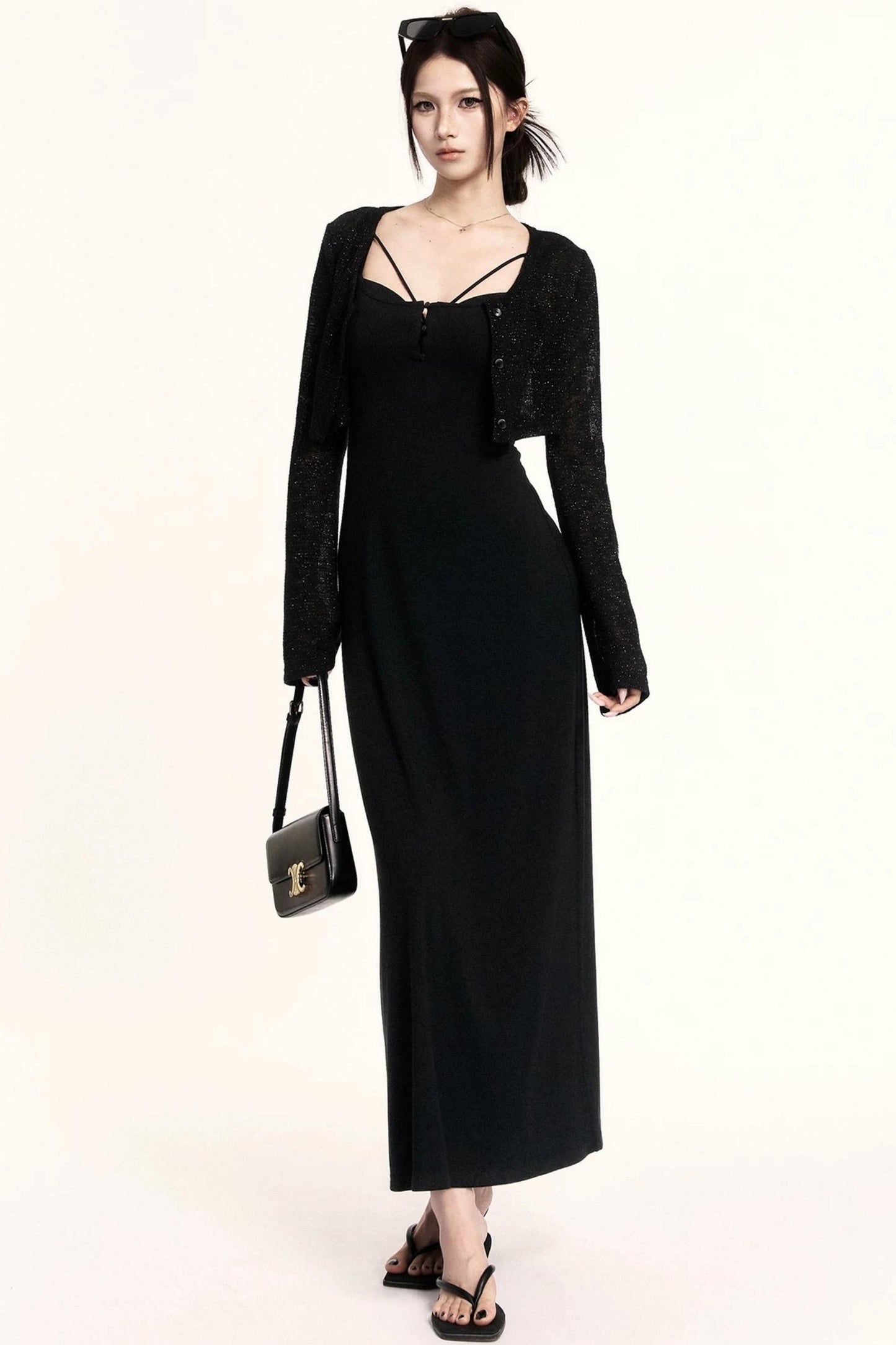Intellectual Sleeveless Layered Dress
