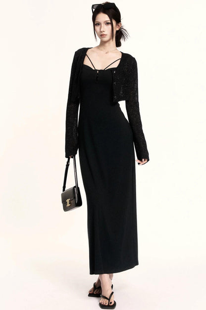 Intellectual Sleeveless Layered Dress