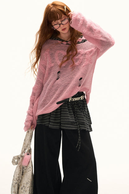 Autumn Wool Knit Smock Top