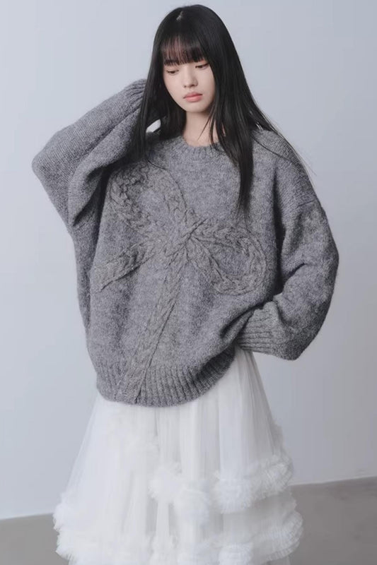 Winter-Geschenk-Schleifen-Pullover