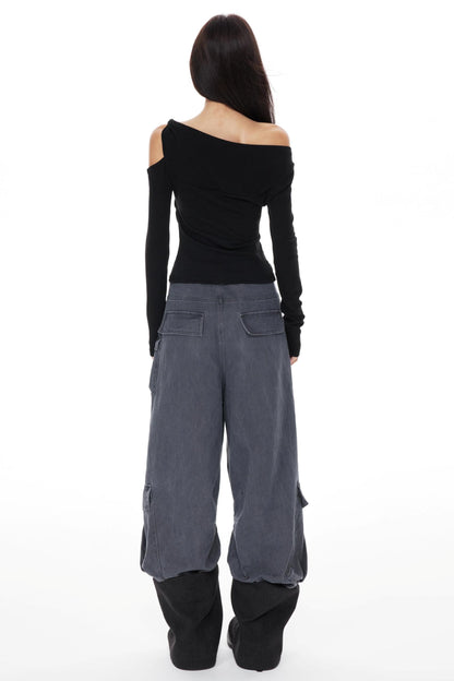 Twisted Pleated Knitted Top