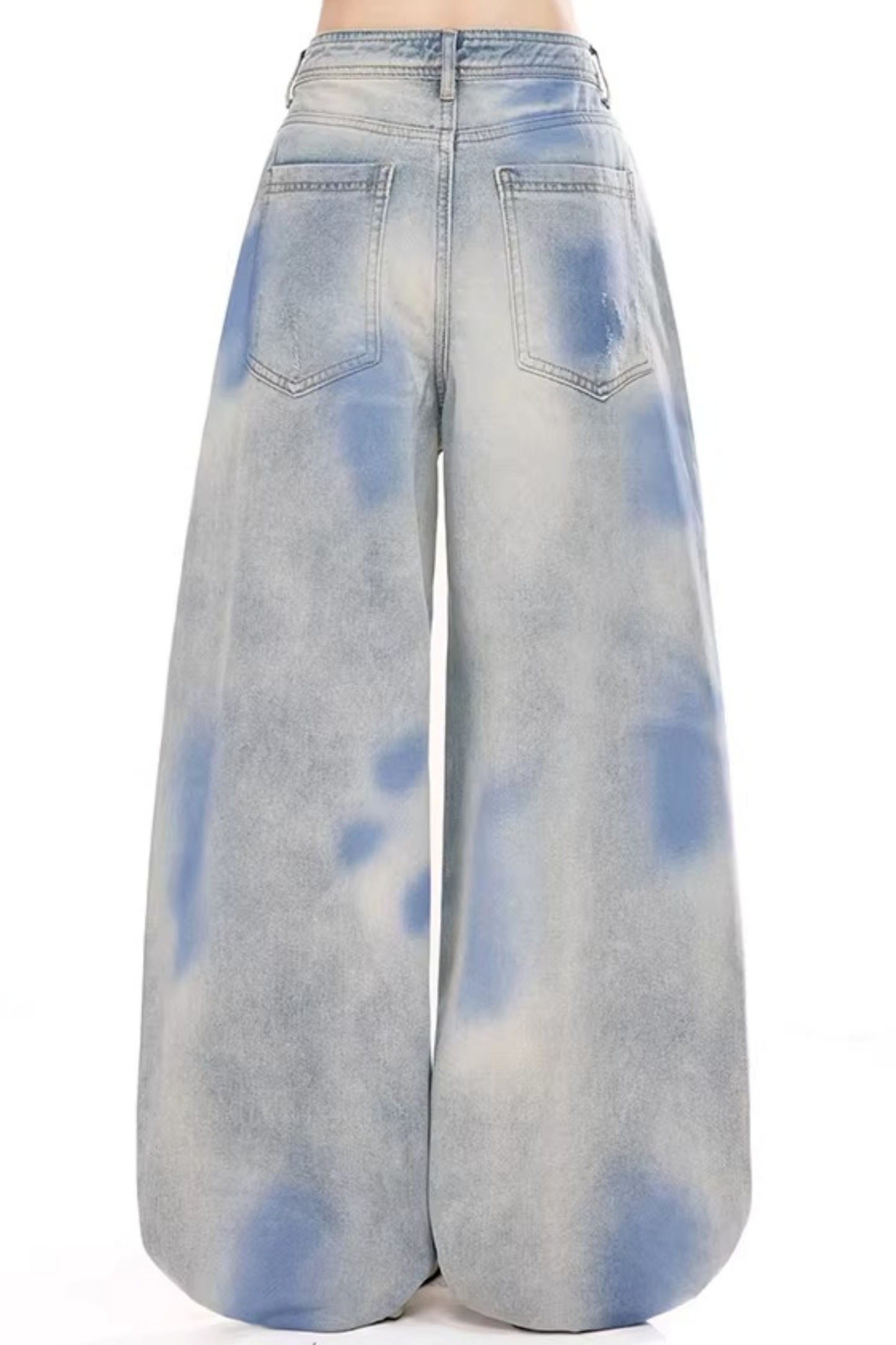 Vintage Washed Denim Pants