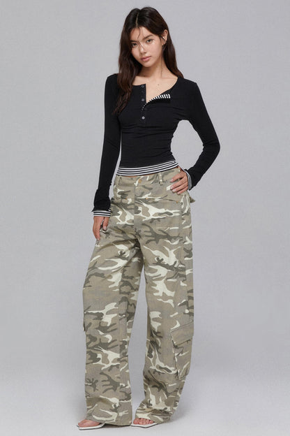 Unique Design Stripe T-Shirt