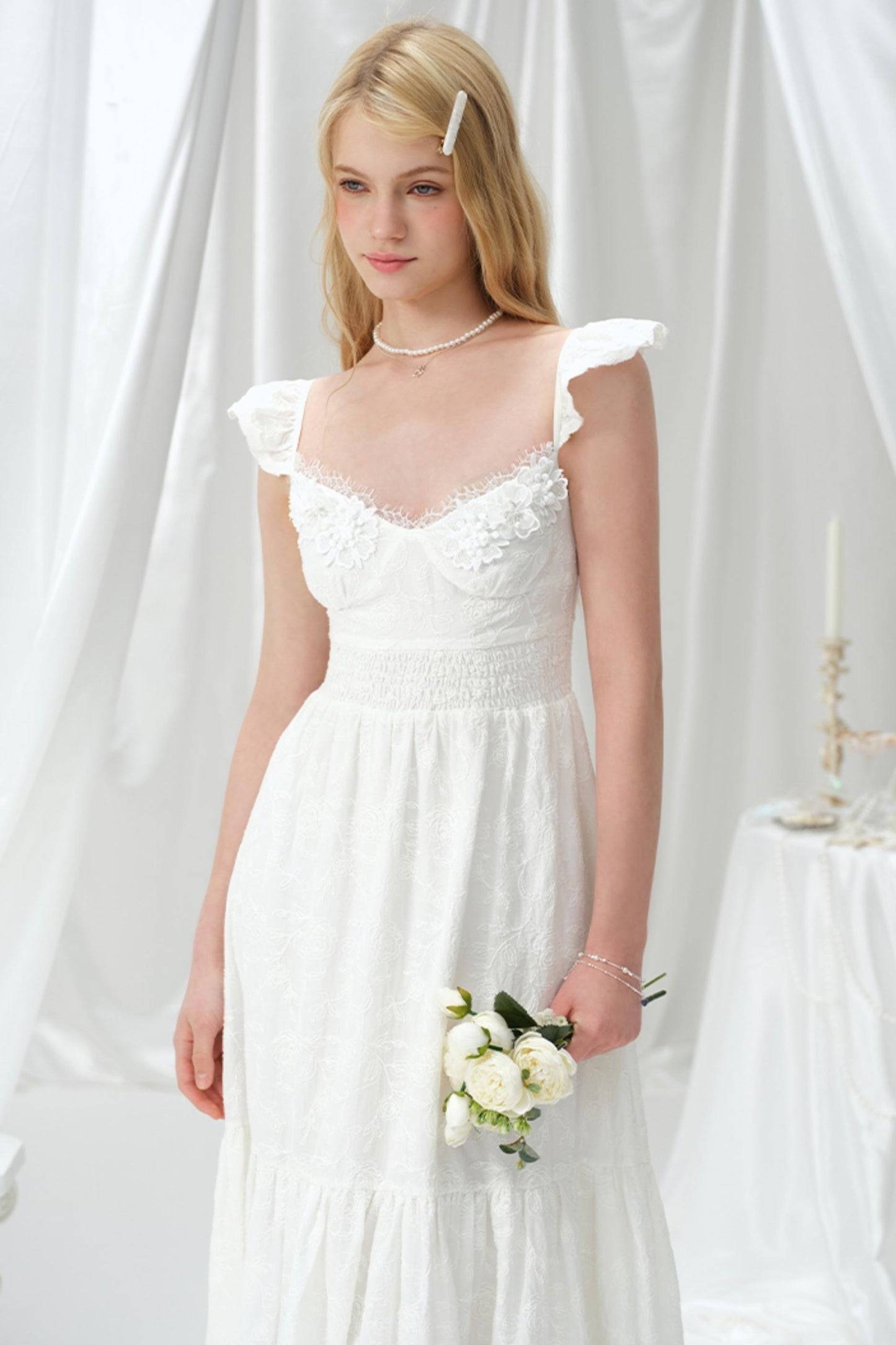 Summer Lace Halter Dress