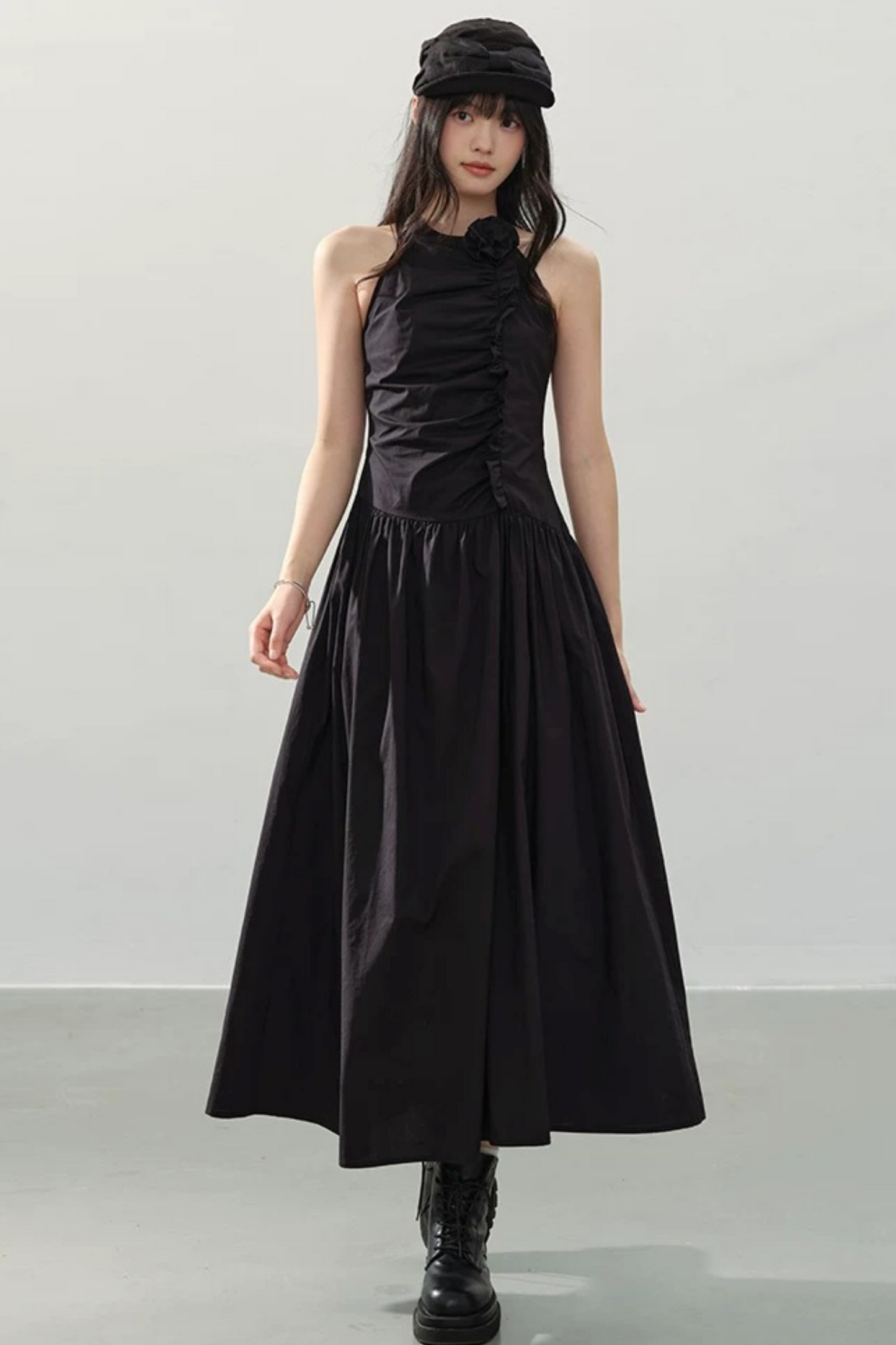 Dark Romanticism Halter Dress