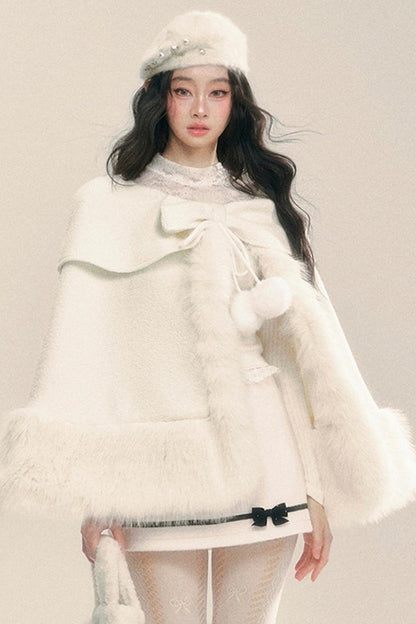 Korean Woolen Cape Jacket