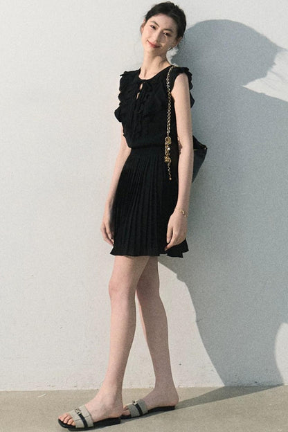 Pure White Chiffon Dress