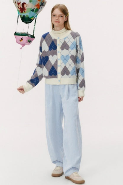 Vintage Diamond Plaid Sweater