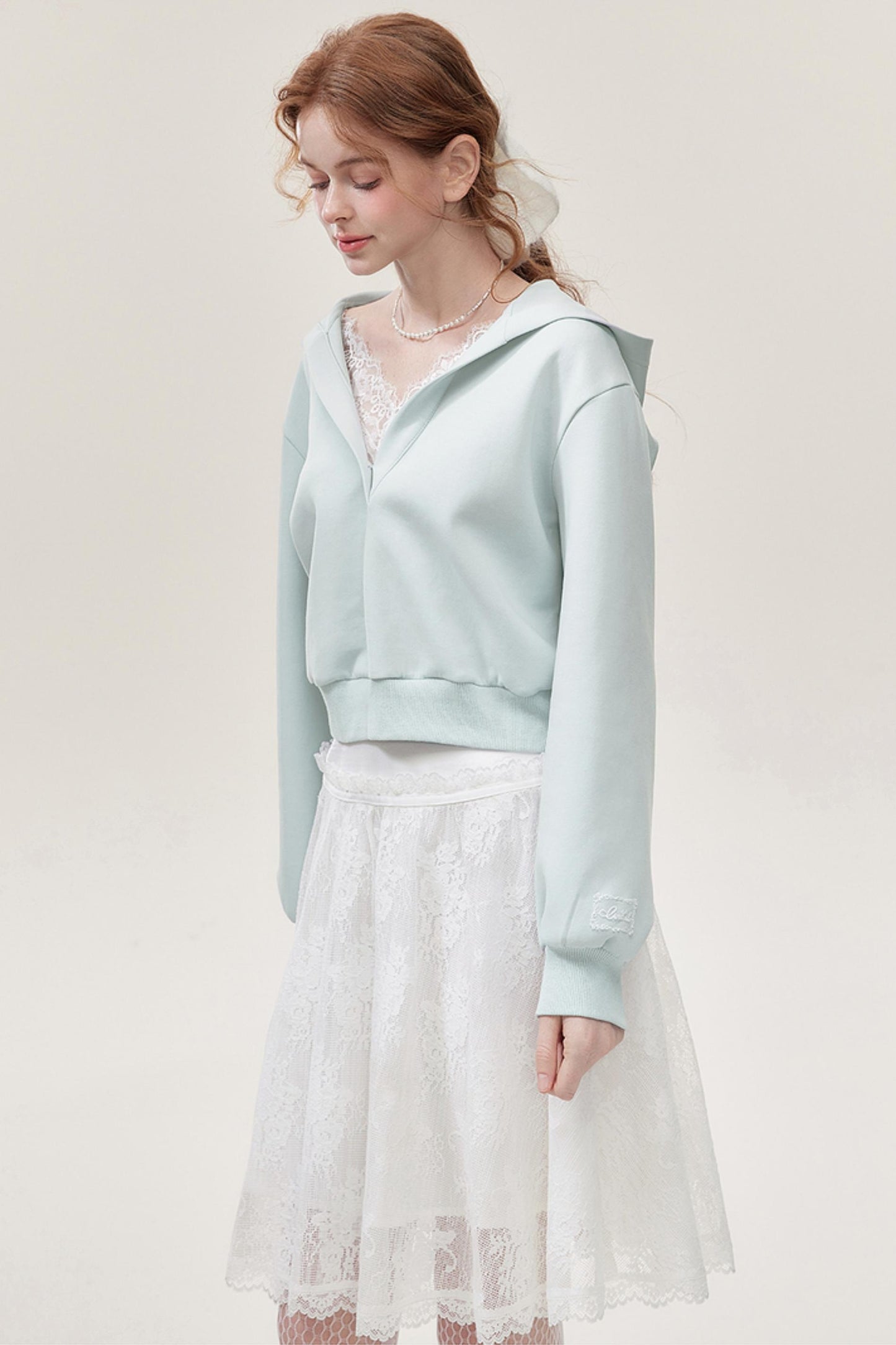 Hooded Lace Halter Set-Up