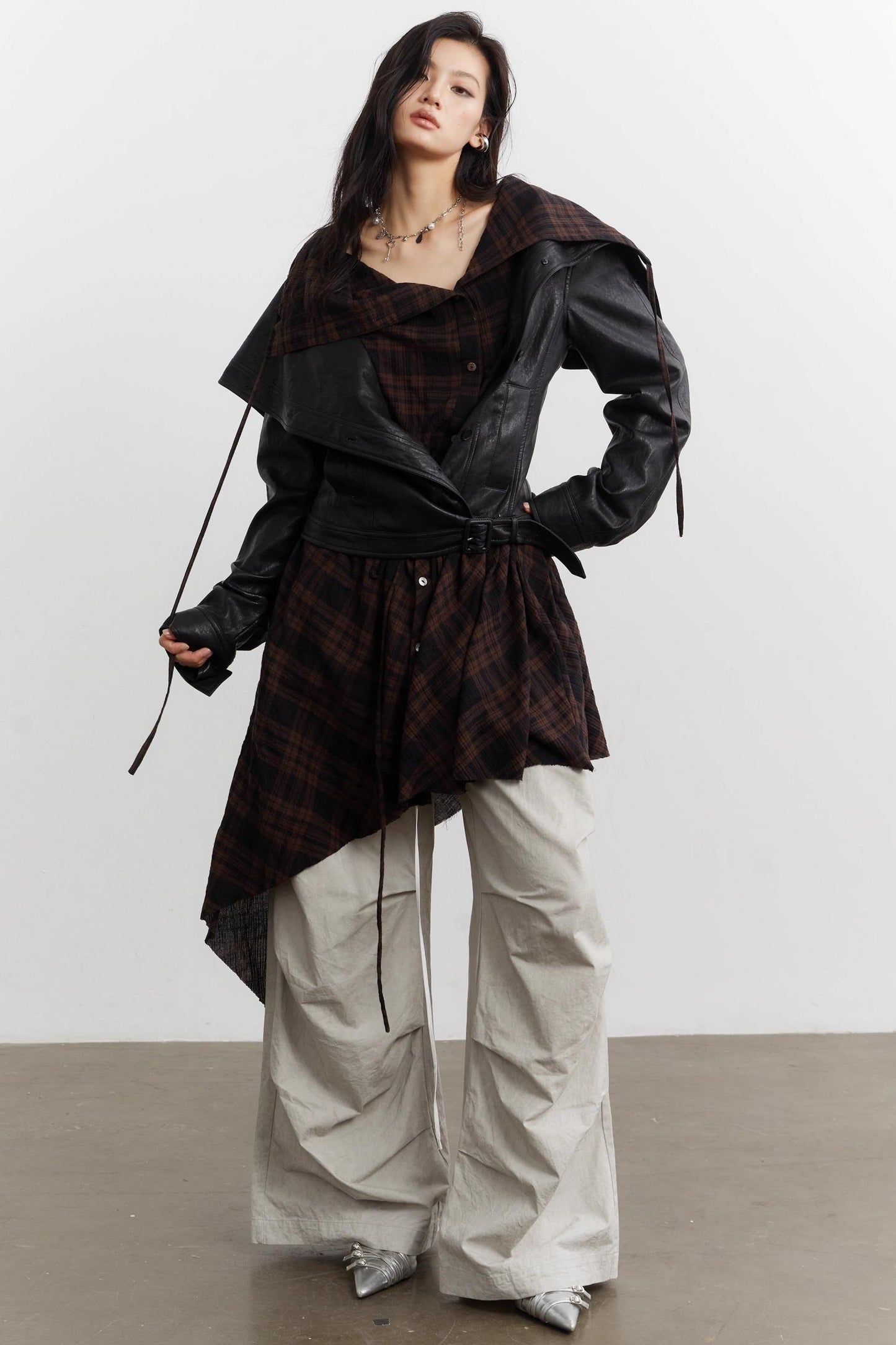 Urban Nomad Plaid PU Jacket