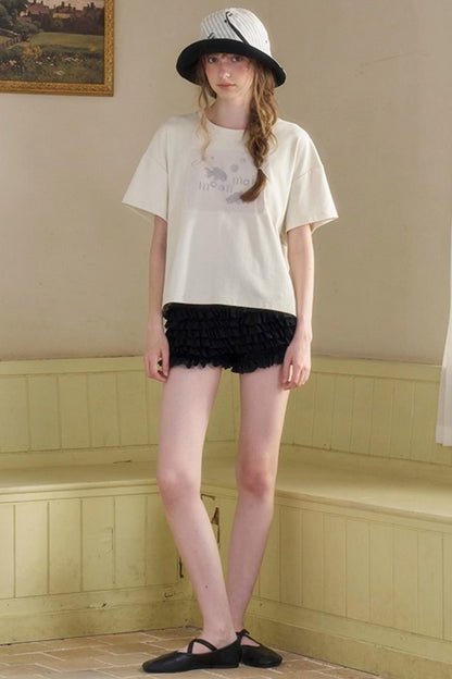 Wandering Fish Embroidered T-shirt