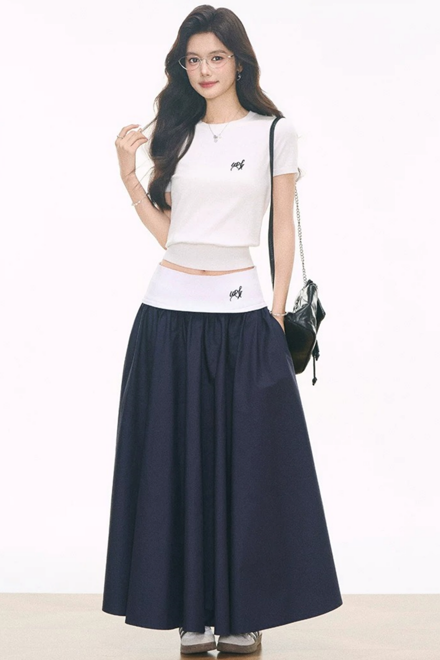 Knitted Ribbed Skirt Set-Up
