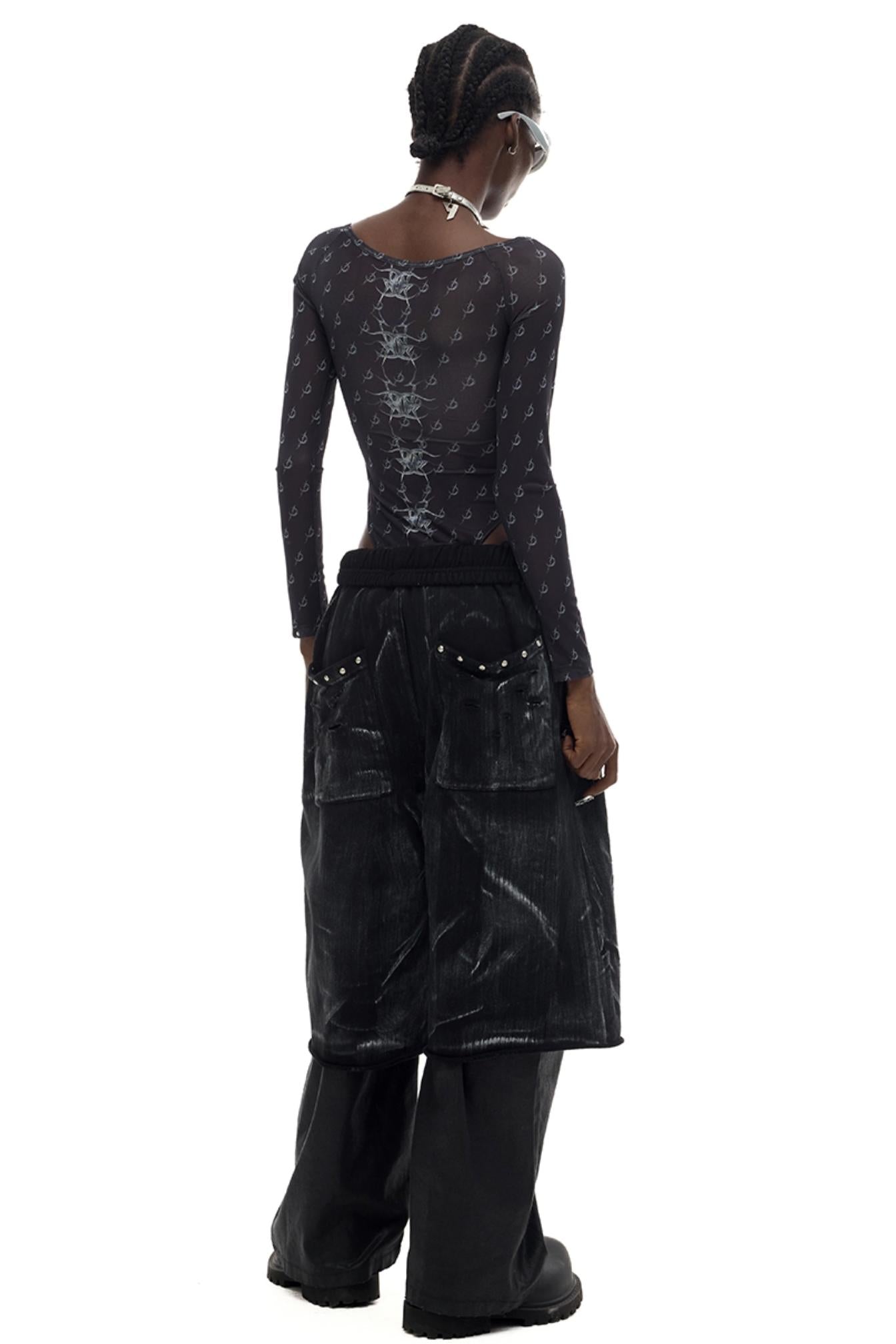 Moon Low Waist Straight Leg Pants