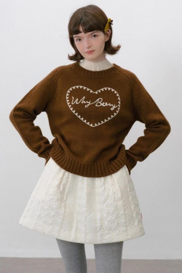 Sweet Thoughts Heart Sweater