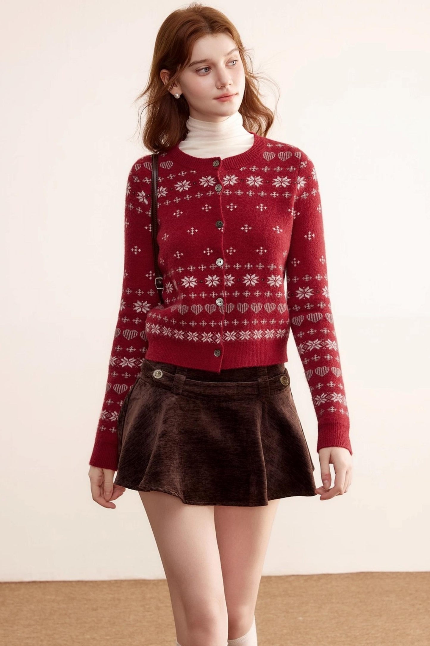 Winter Fair Isle Jacquard Cardigan