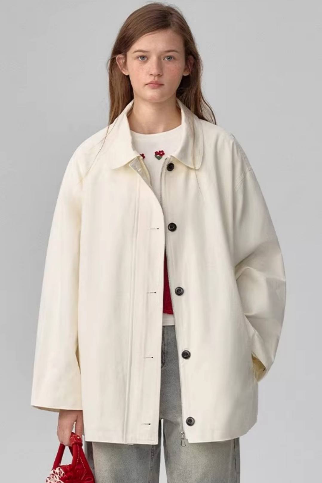 Japanese Double-Breasted Trench Coat