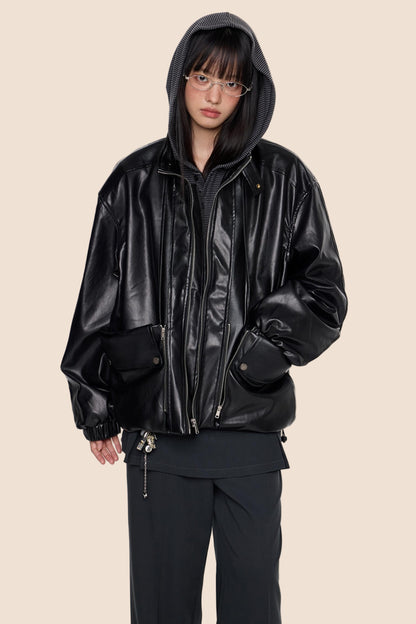 Autumn Vintage PU Leather Jacket