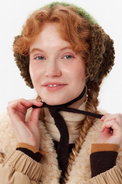 Winter Wool Lace-Up Earmuffs