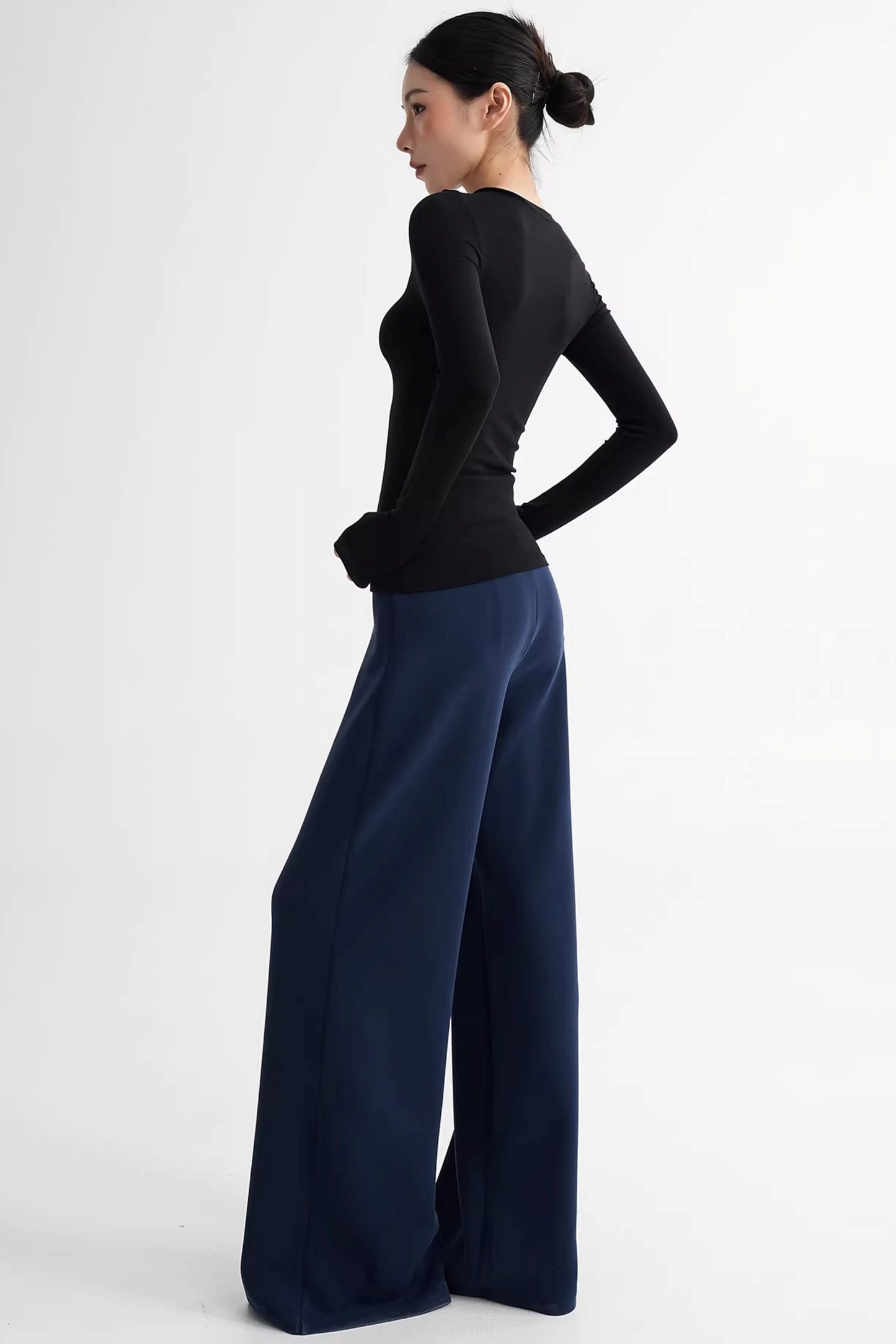 Wool Lyocell Henley Top