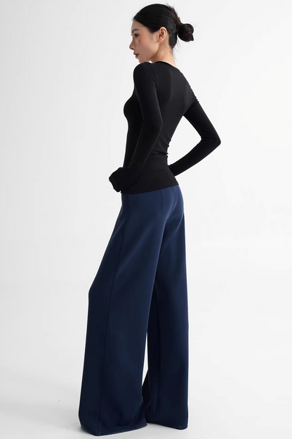 Wool Lyocell Henley Top