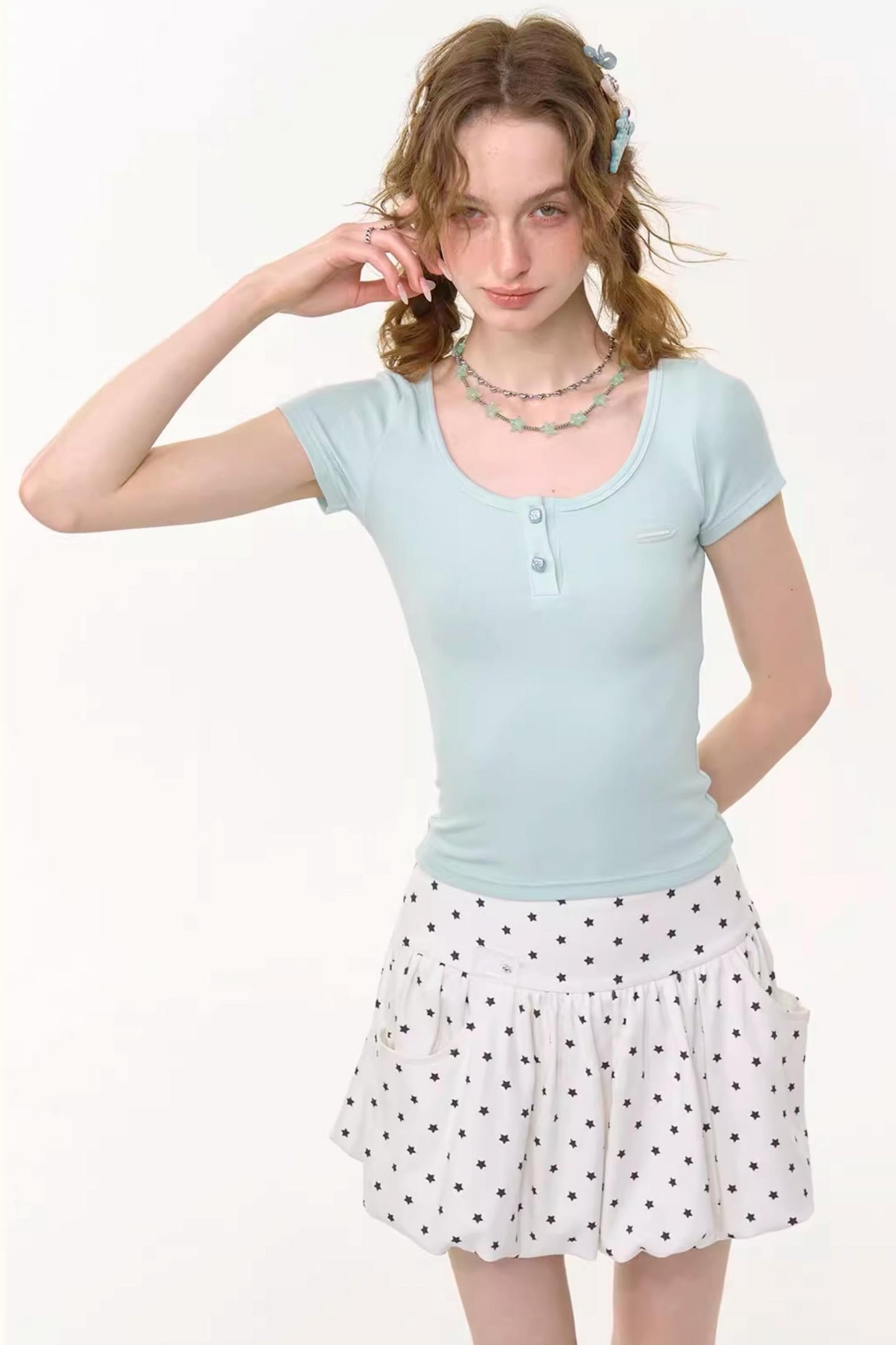 Starry Polka Dot Skirt