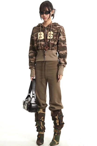 Retro Camouflage Hooded Jacket