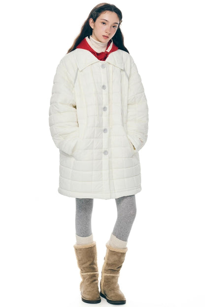 Light Quilted Mid-Length Coat