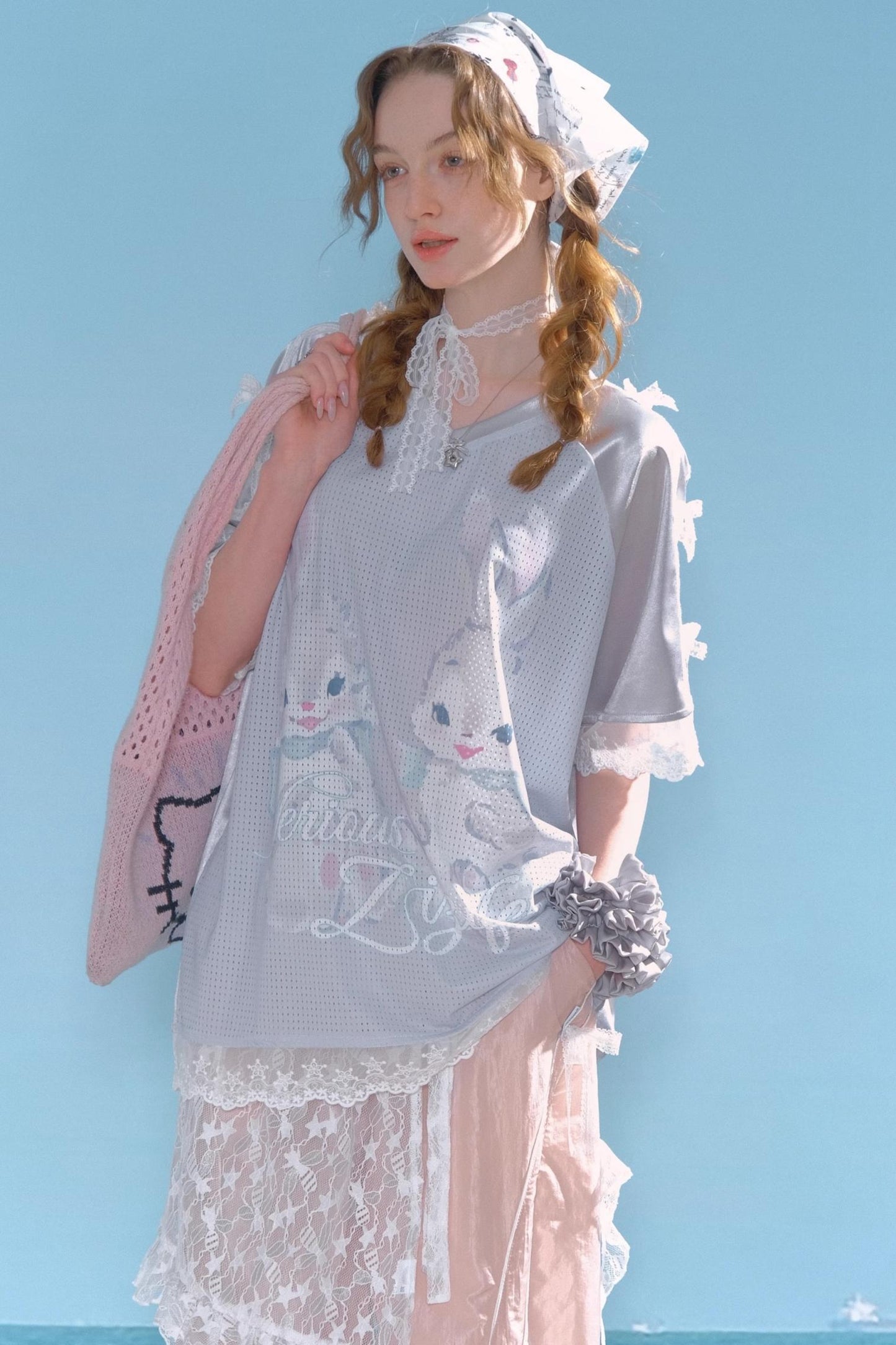 Summer Rabbit V-Neck Tee