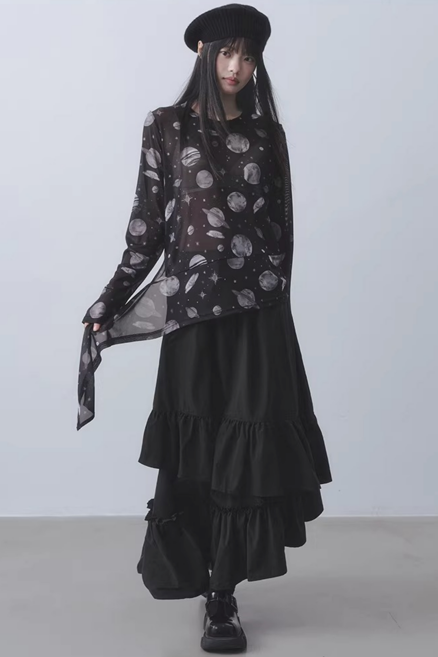 Dark Planet Sheer Top