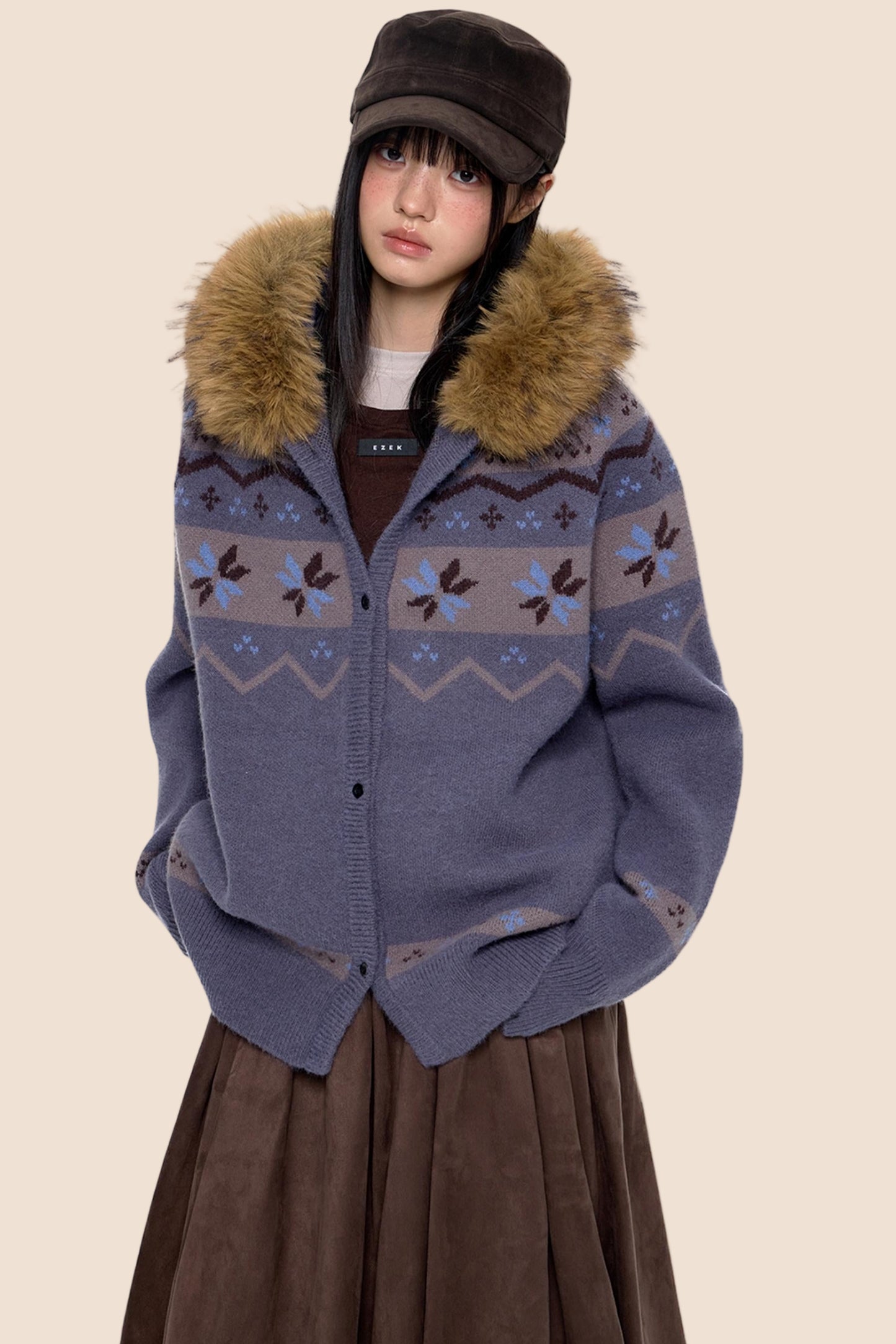 Fair Isle Sweater Jacket